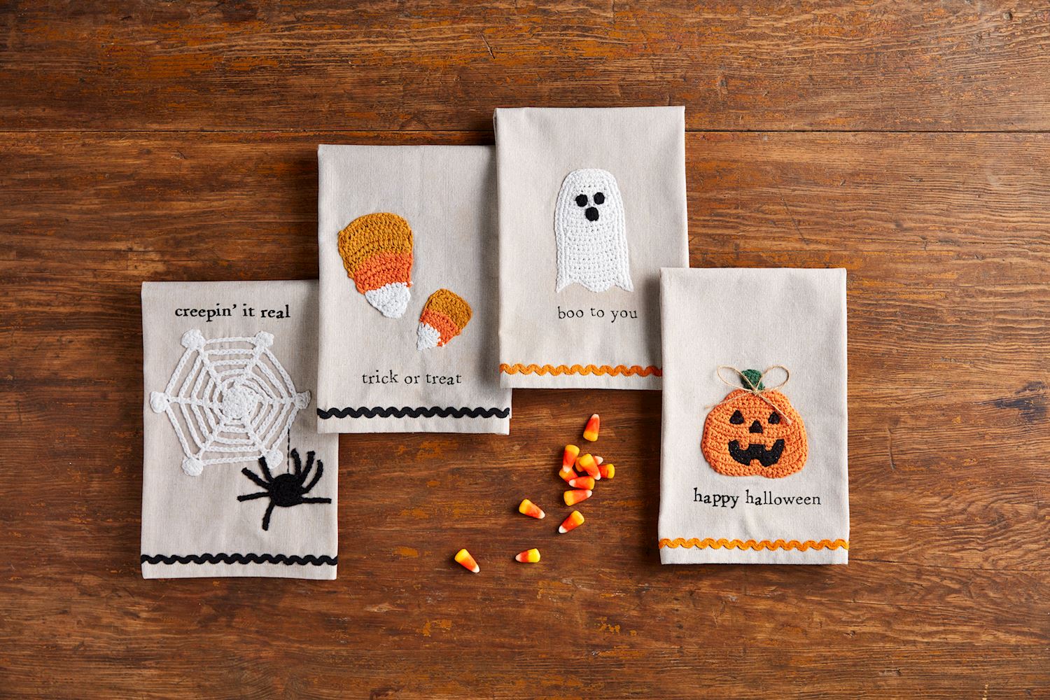 Crocheted Halloween Handtowels