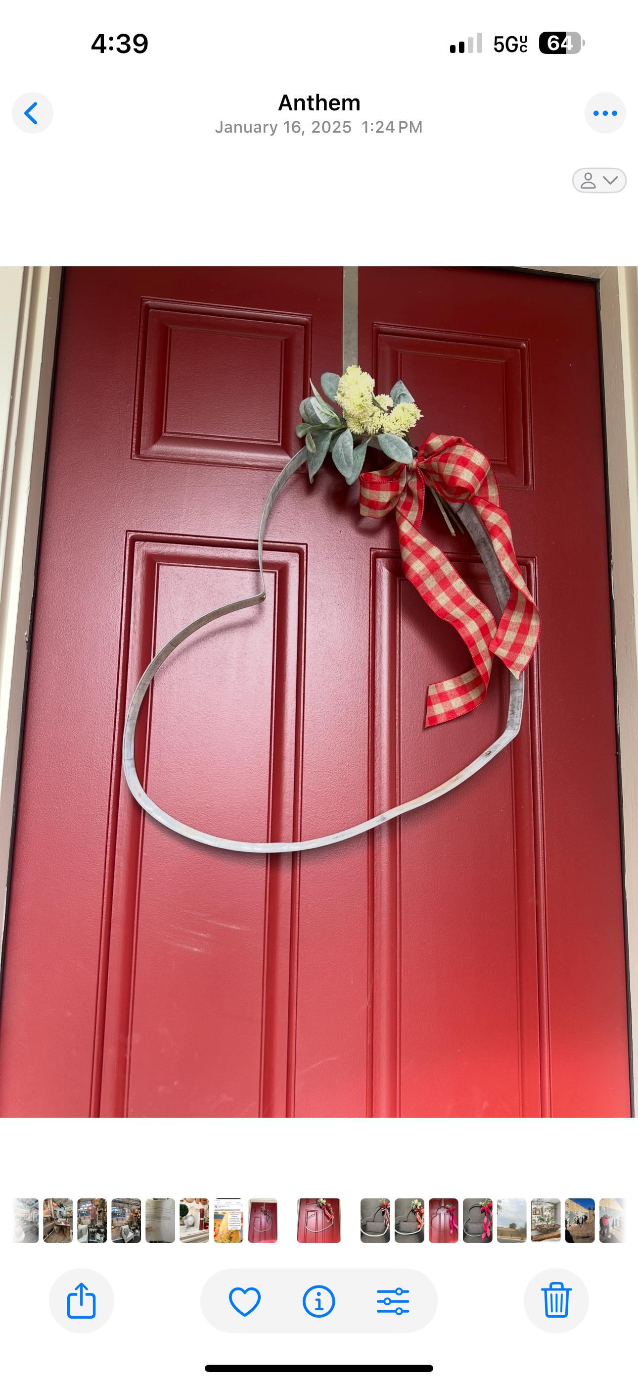 Wine barrel heart wreath